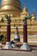 Burma / Myanmar: Bell in front of the main stupa (modelled on the Shwezigon Pagoda at Bagan), Kuthodaw Pagoda (home to the largest book in the world), Mandalay